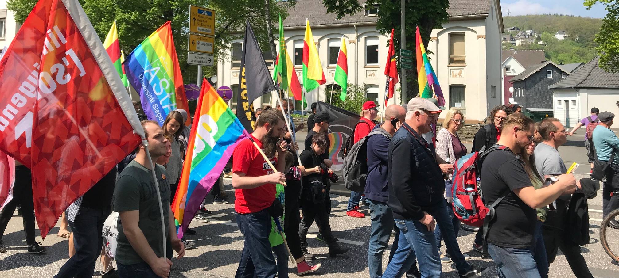 Hunderte Teilnehmer bei Mai-Demonstrationen