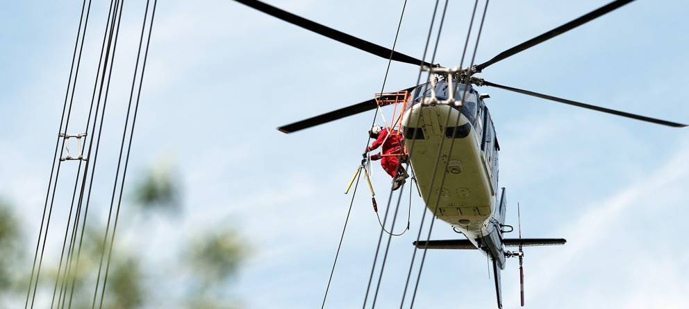 tieffliegende Hubschrauber über dem Siegerland