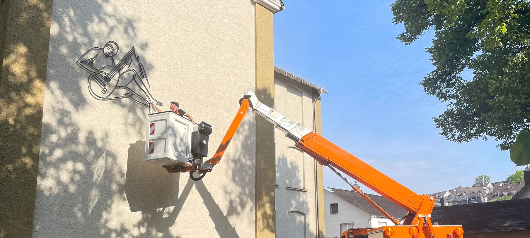 Lautenspieler-Kunstwerk