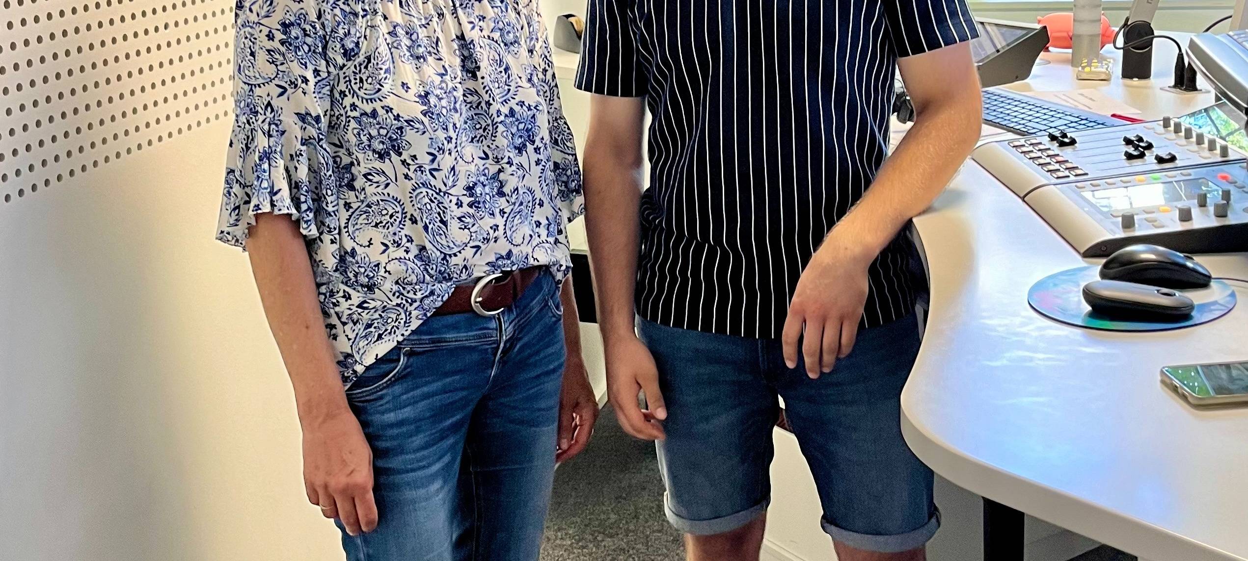 Moderator Max Schepp mit Martina Schmitt