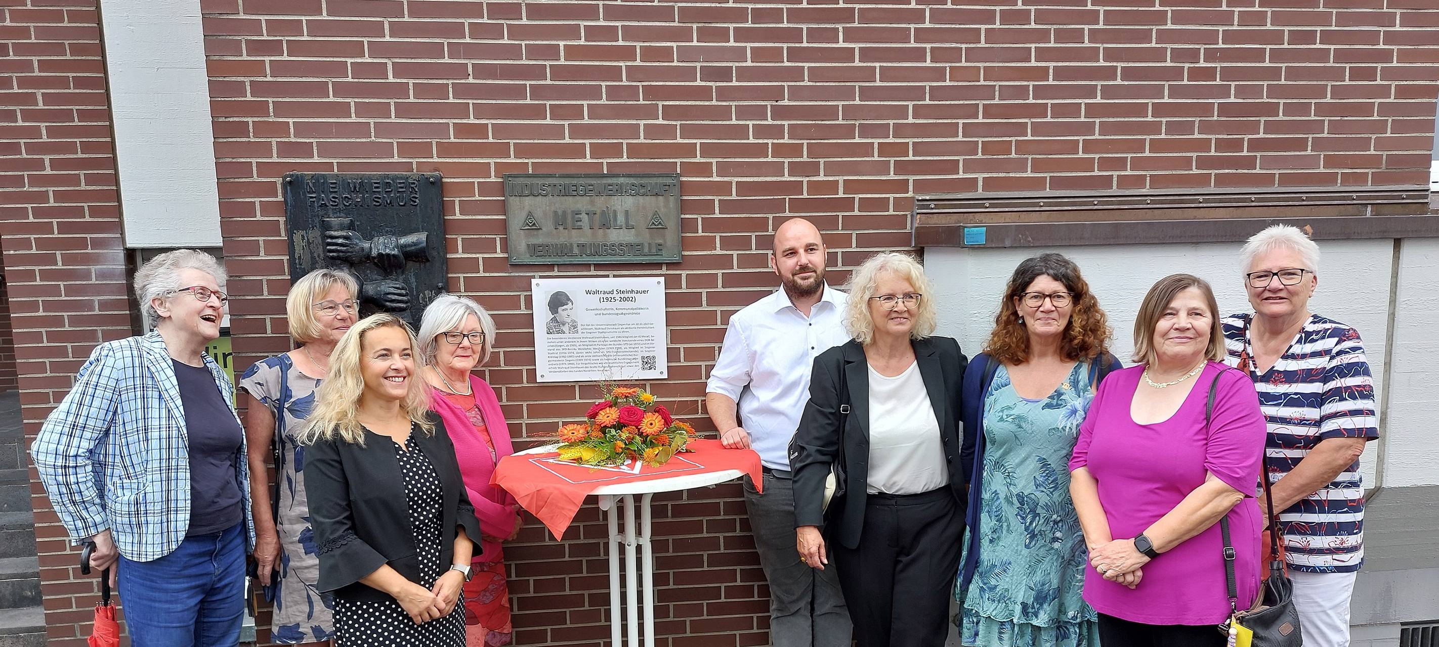 Gedenktafel in Siegen