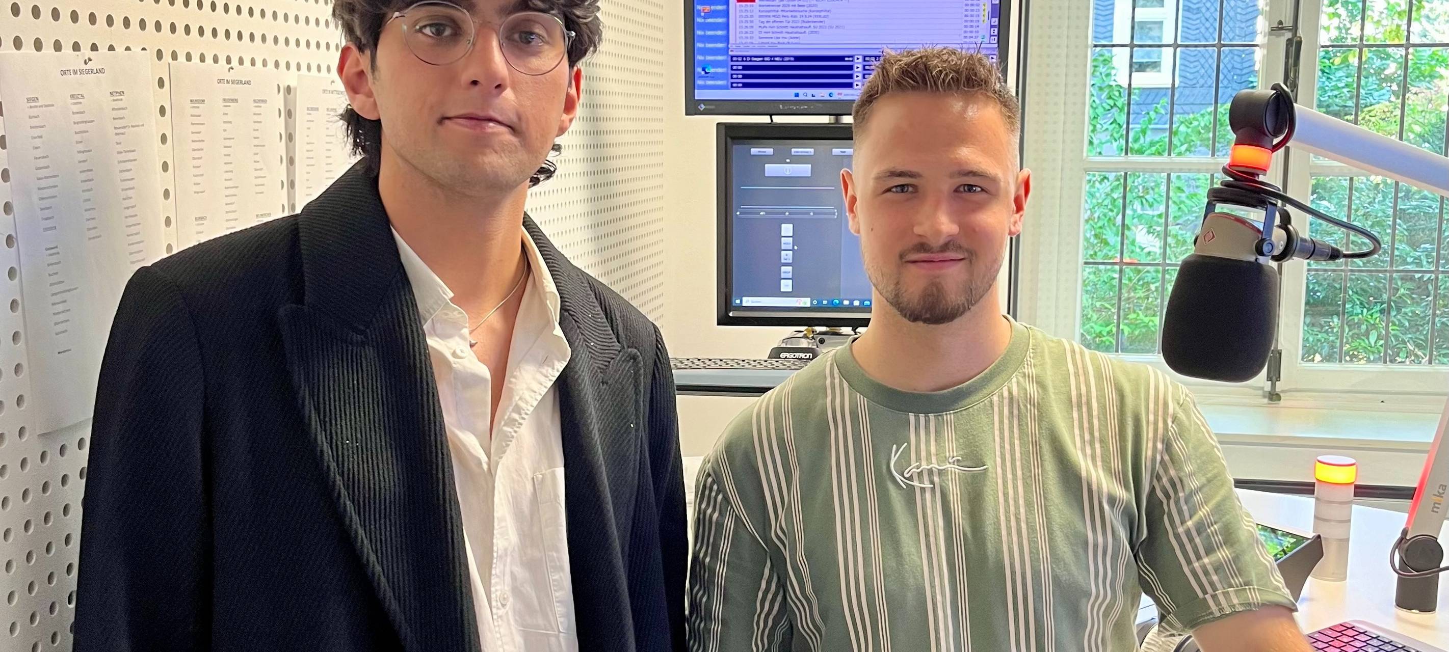 Farshad Kasemi und Radio Siegen Moderator Max Schepp