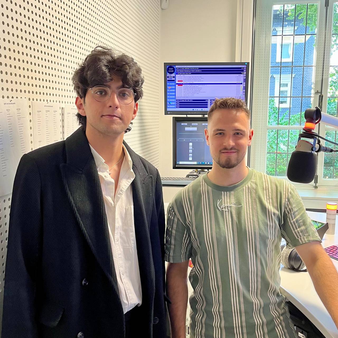 Farshad Kasemi und Radio Siegen Moderator Max Schepp