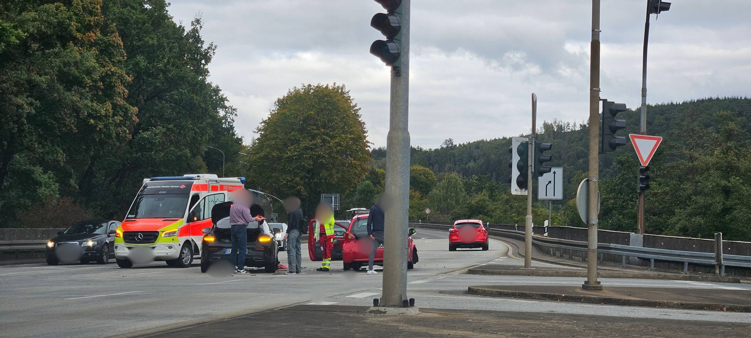 Gefährliche Unfallstelle in Weidenau