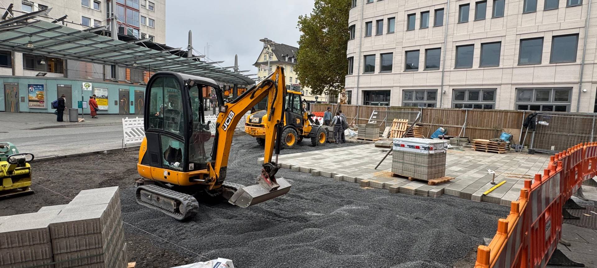 Neues Pflaster für Siegener Fußgängerzone