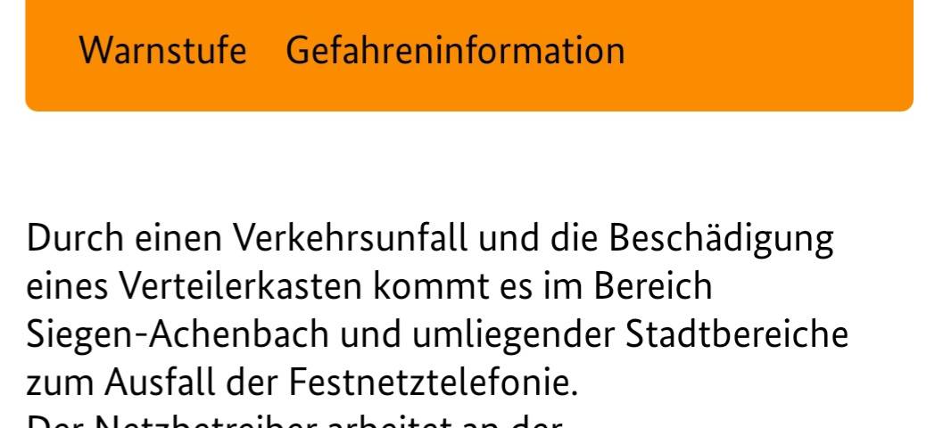 Kein Festnetztelefon
