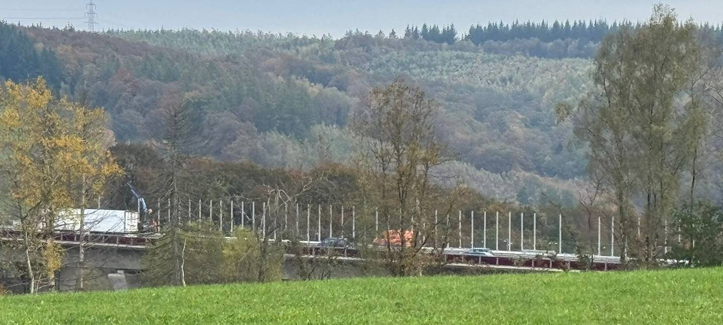 Lärmschutzwand für Talbrücke Rälsbach