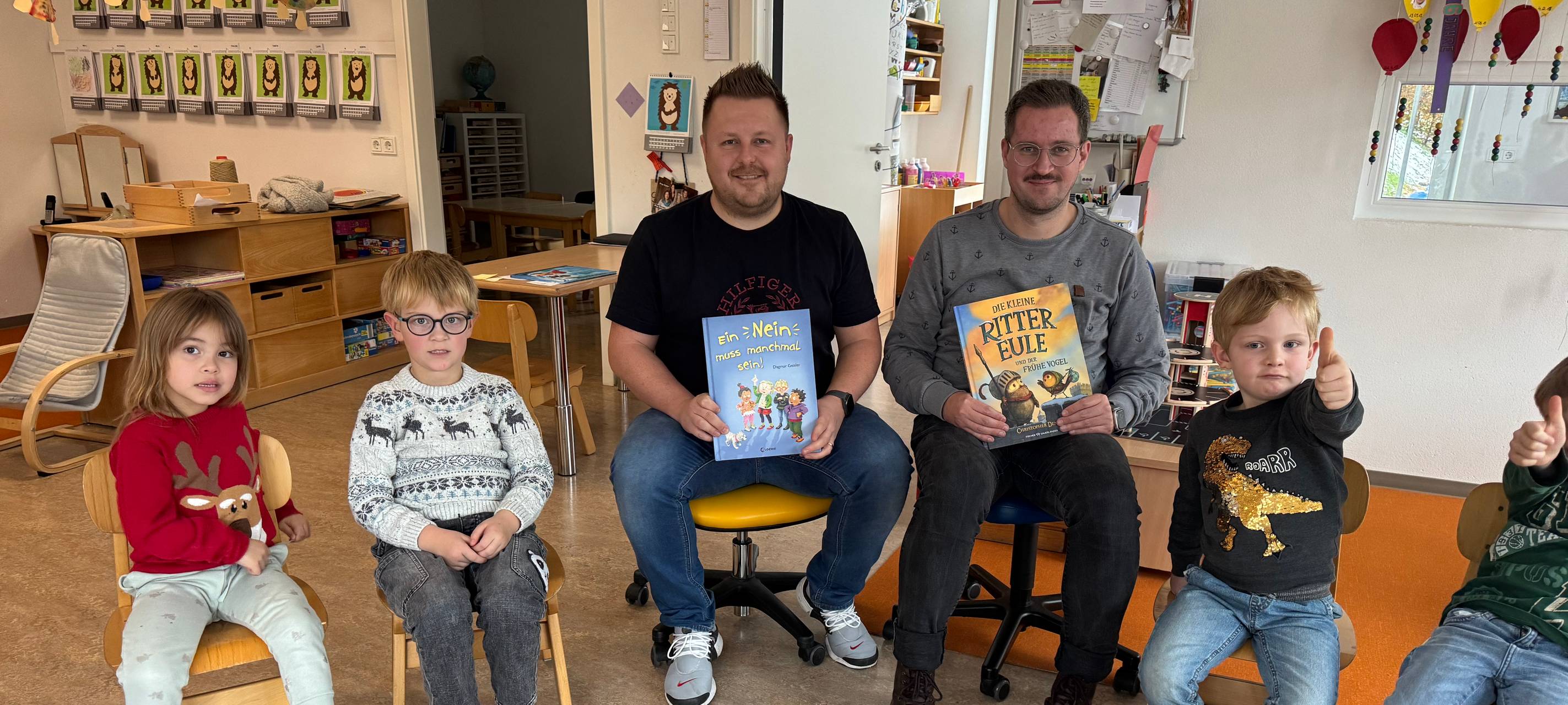 Tom und Flo waren zum Vorlesen in Deuz