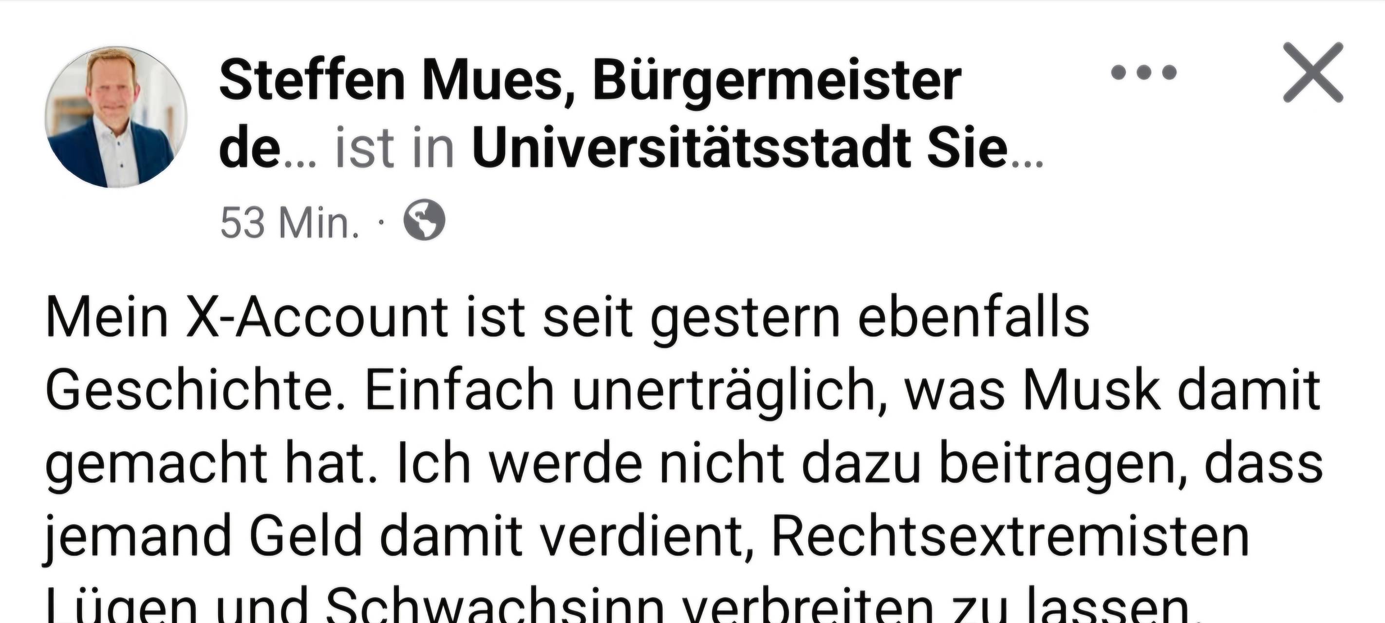 Rückzug angekündigt