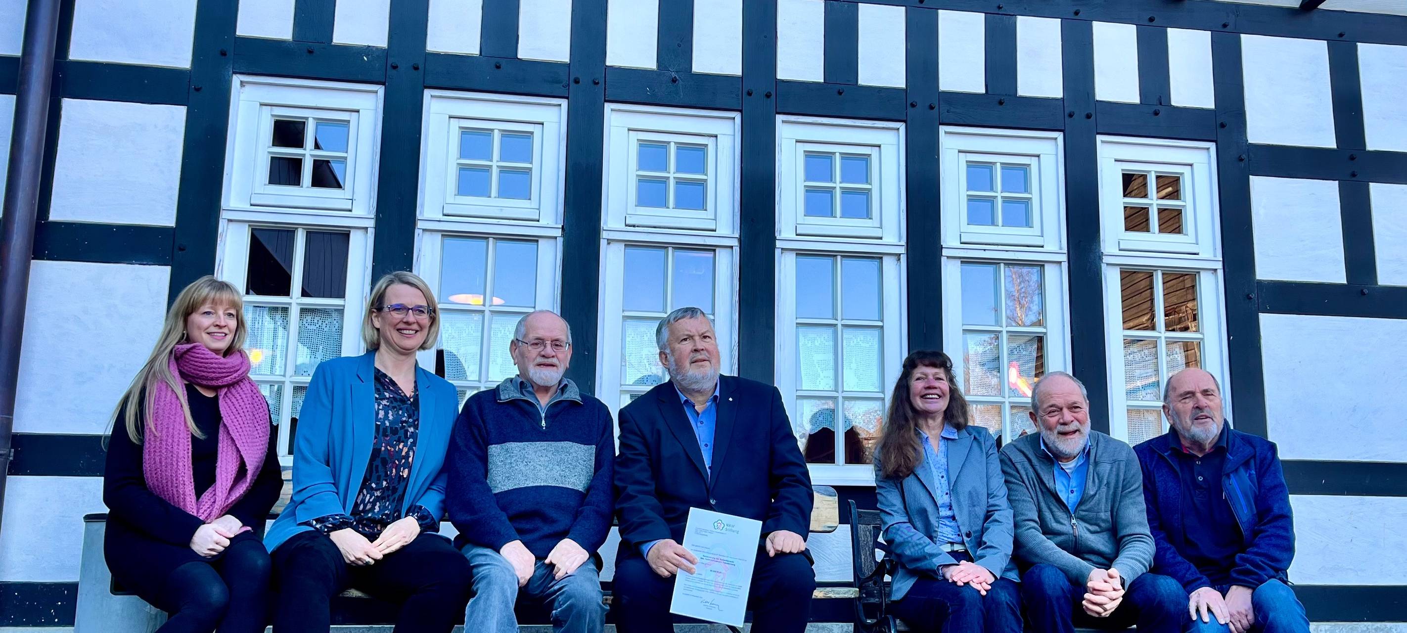 Bild vom Vorstand des Technikmuseums Freudenberg und der NRW Stiftung