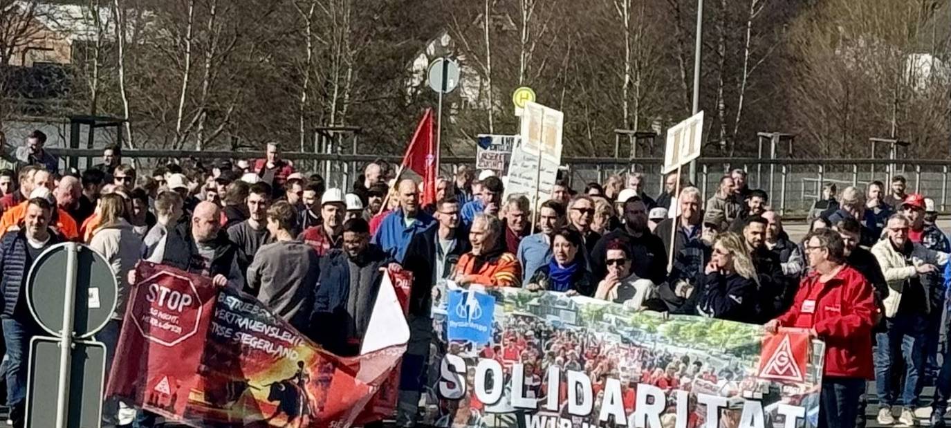 Gespräche bei ThyssenKrupp in Eichen