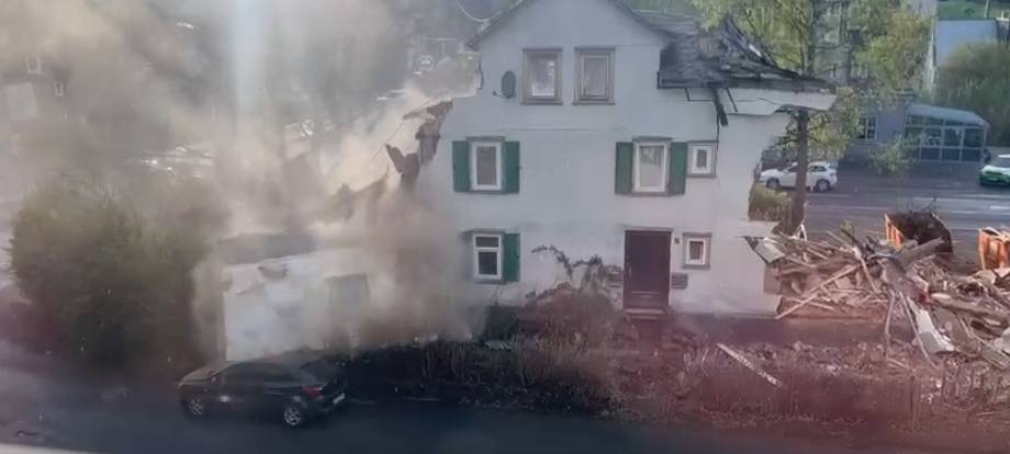 Haus in Freudenberg teilweise eingestürzt
