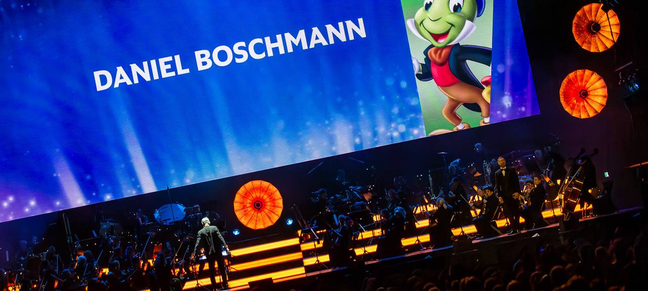 Disney in Concert findet in der Oberhausener Rudolf Weber-ARENA im Mai vor vielen Zuschauern und Fans statt.