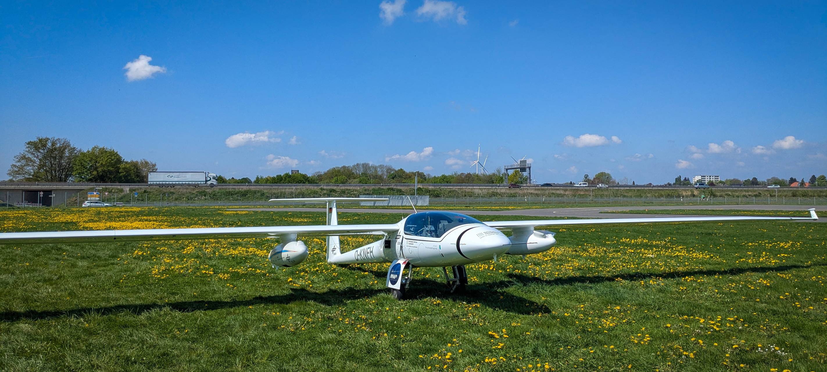 Forschungsflugzeug im Einsatz