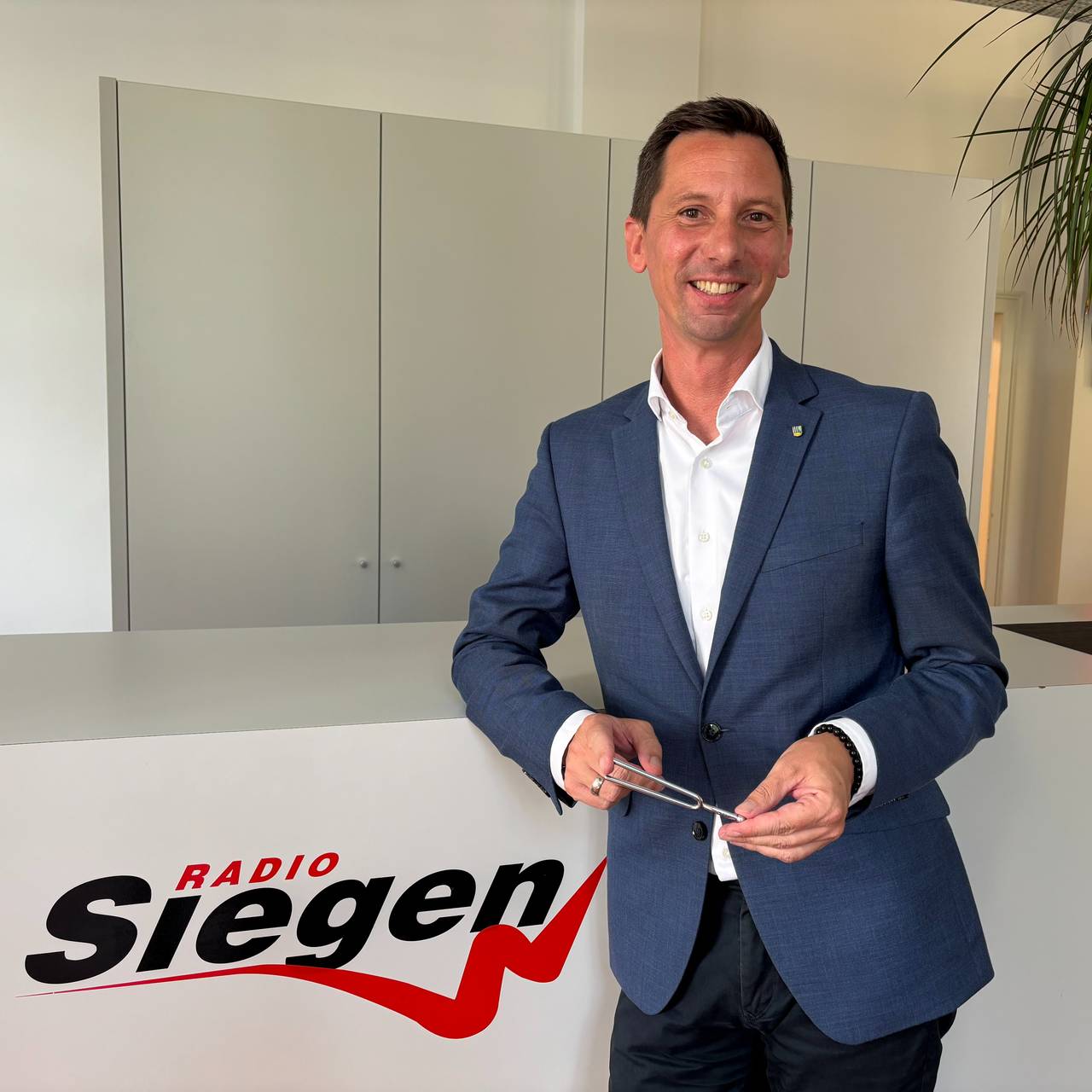 Amtsinhaber Andreas Müller (SPD) will Landrat in Siegen-Wittgenstein bleiben.