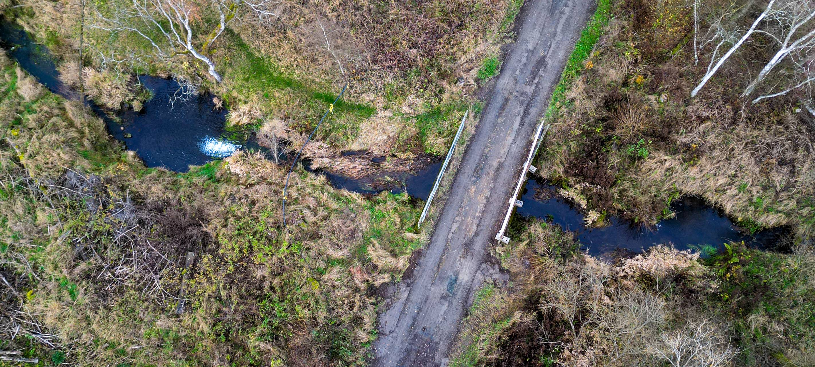 Die Brücke über die Weiß ist über die Wintermonate wieder passierbar.
