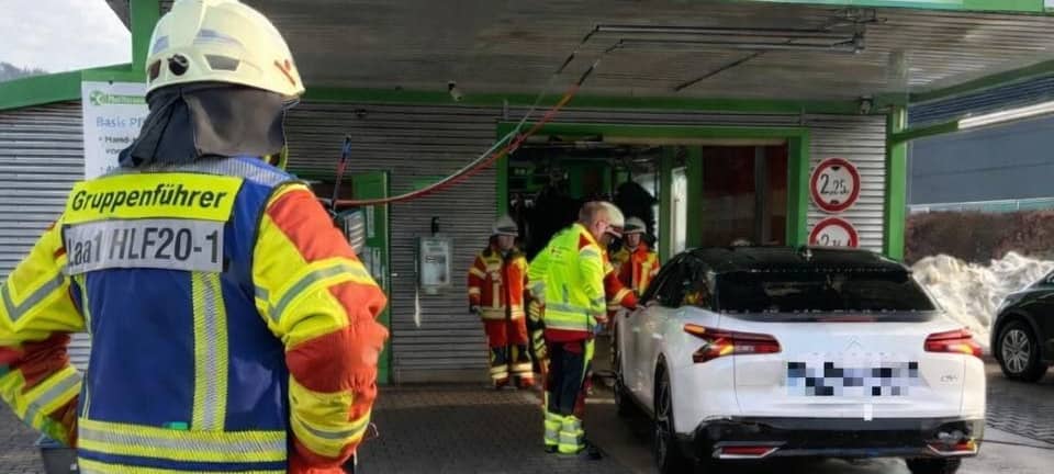 Unfallort Waschanlage