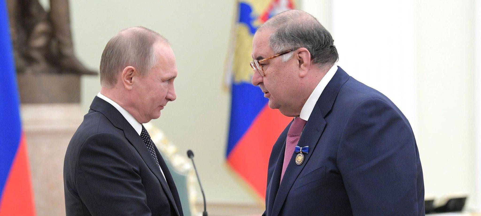 Wladimir Putin und Alischer Usmanow