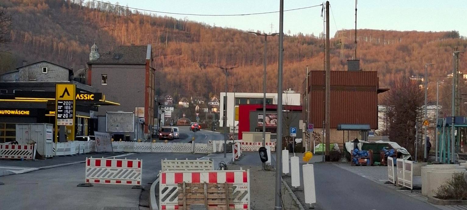 Neue Verkehrsführung