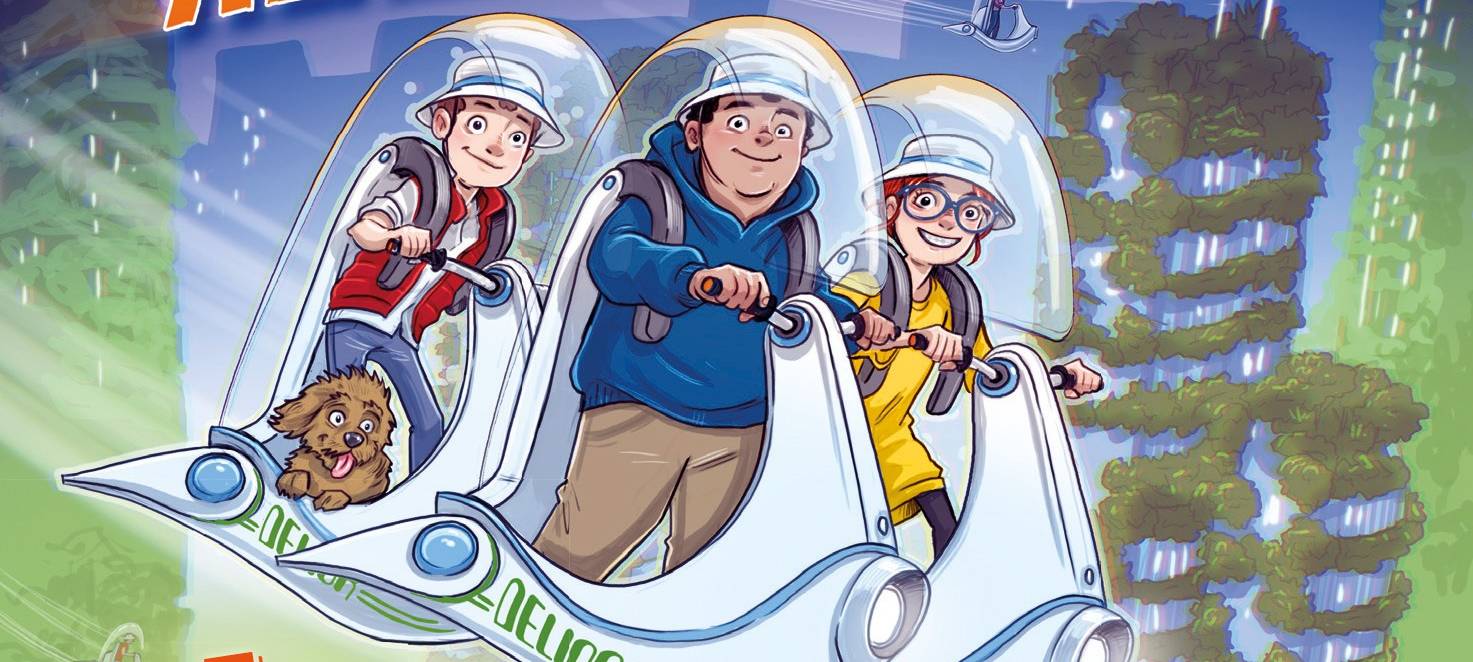 Kinder bekommen "Fliegenden Klassen-Scooter"