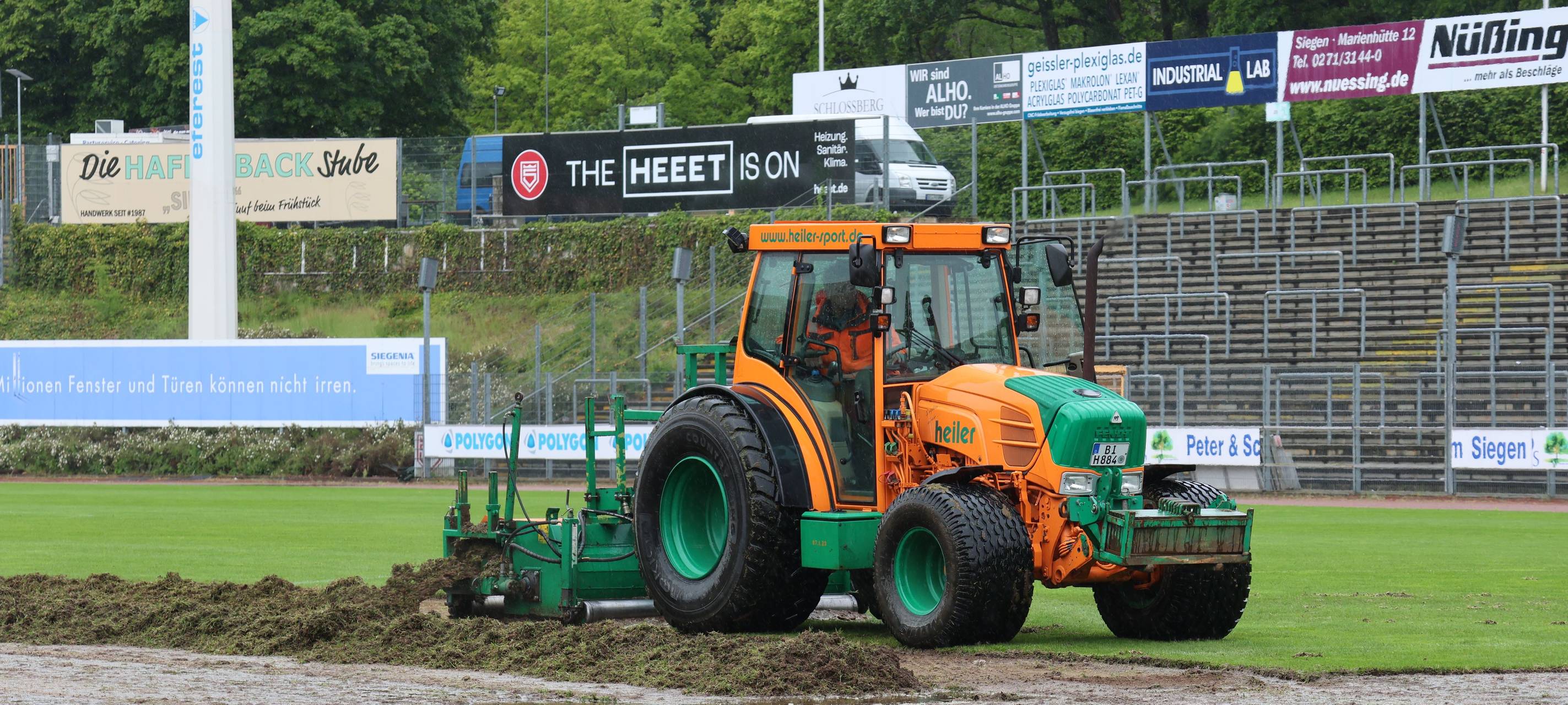 Arbeiten im Leimbachstadion