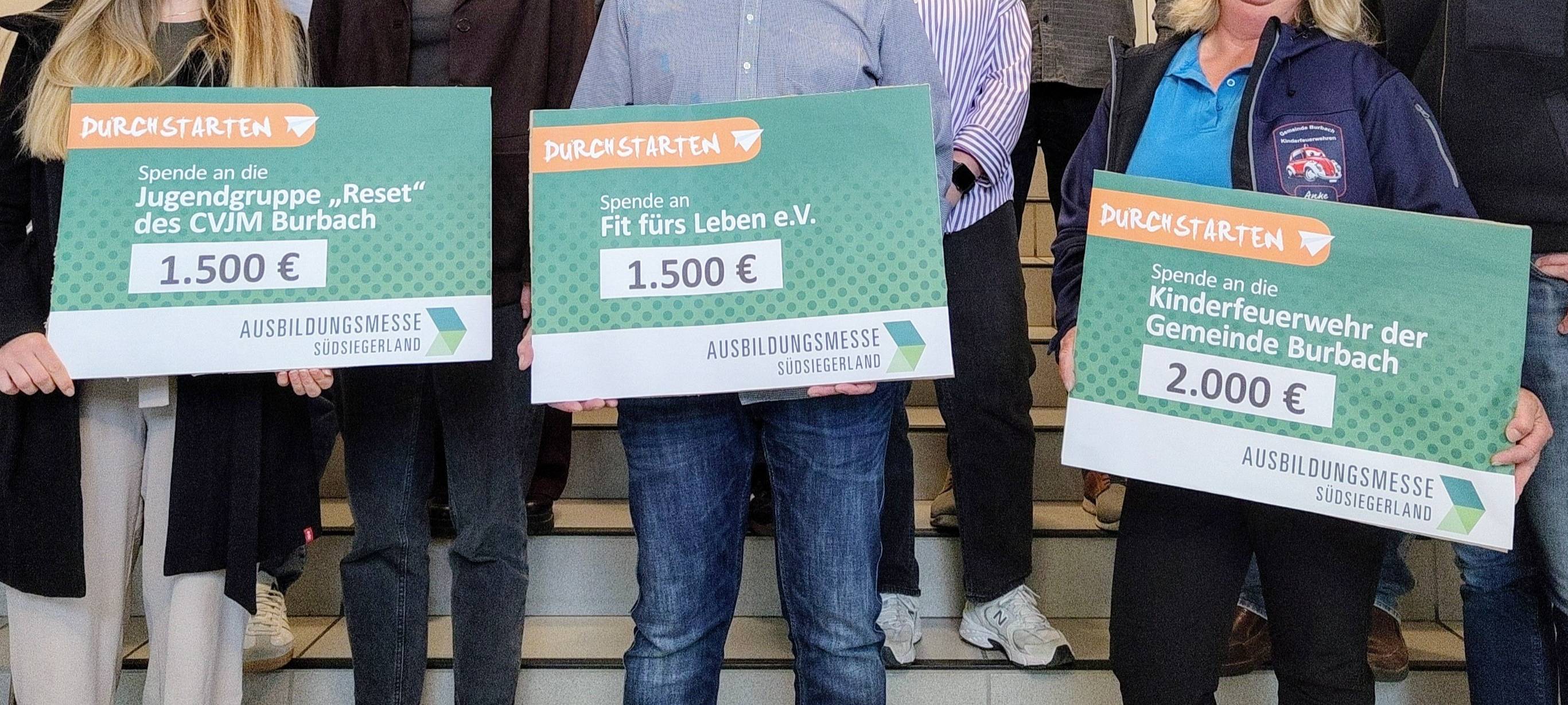 Ausbildungsmesse SüdSiegerland spendet 5.000 Euro