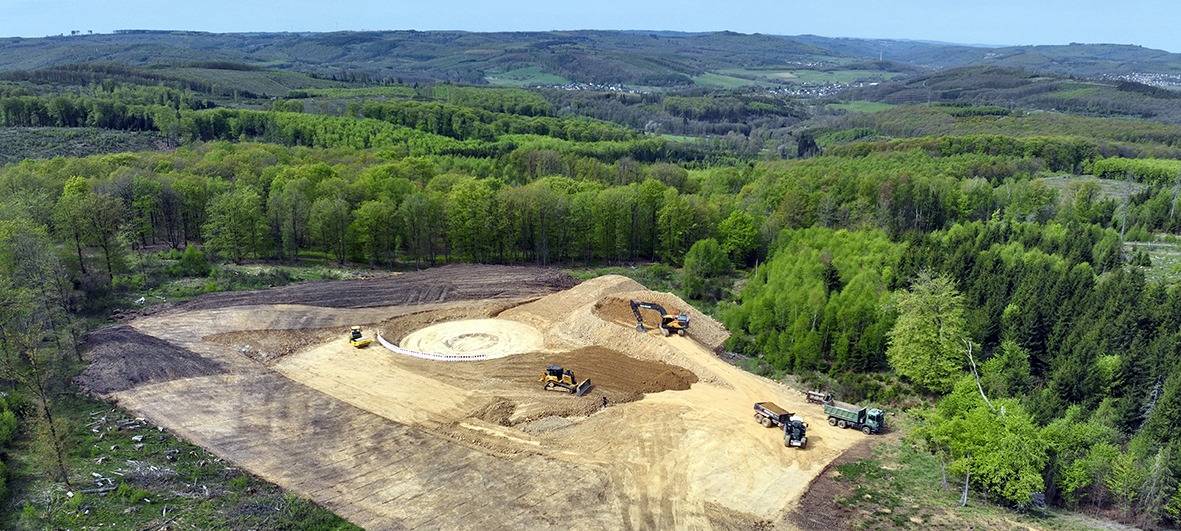 Bauarbeiten für neuen Windpark in Burbach gestartet