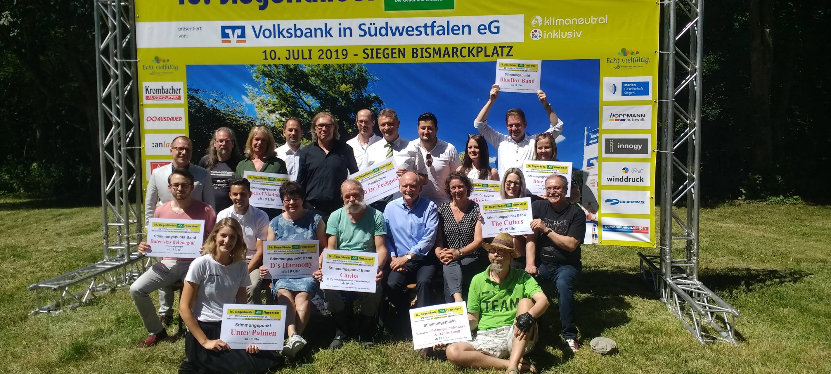 Vorbereitungen für den Firmenlauf auf Hochtouren