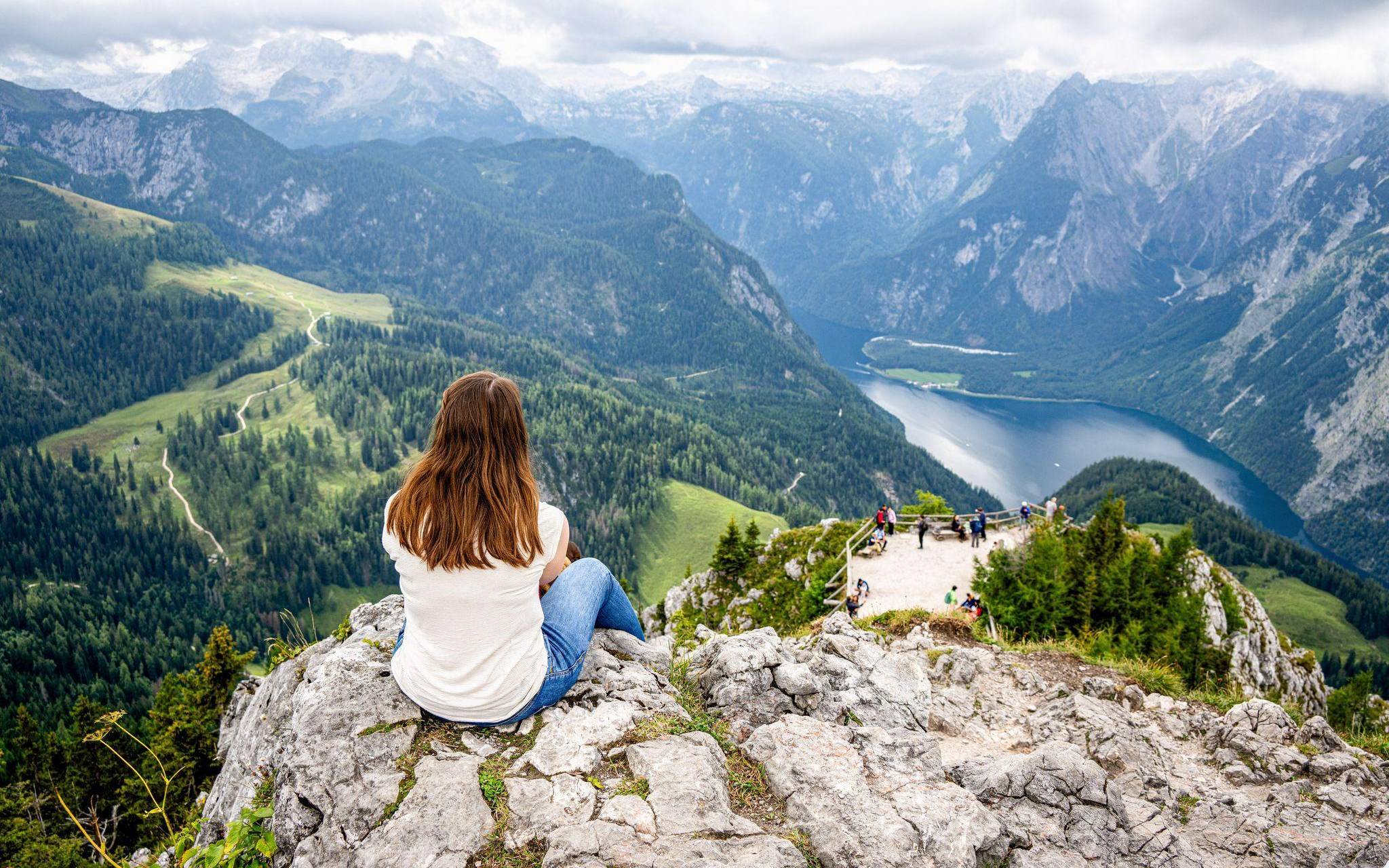 Blick vom Gipfel des Jenner auf den Königssee
