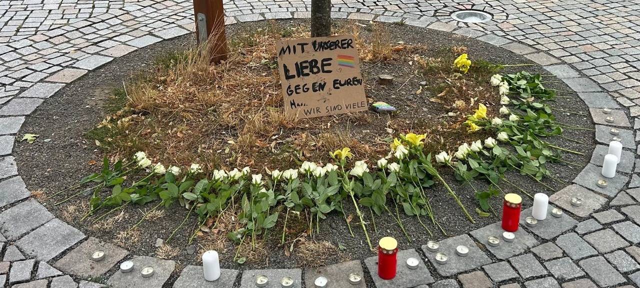 Mahnwache am Herrengarten in Siegen