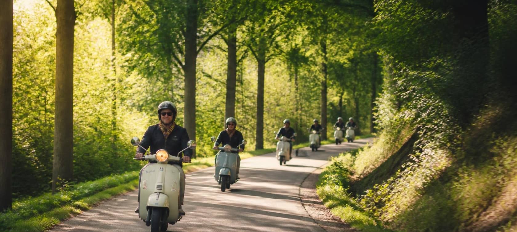Ungewöhnlicher Unfall mit Vespa-Roller