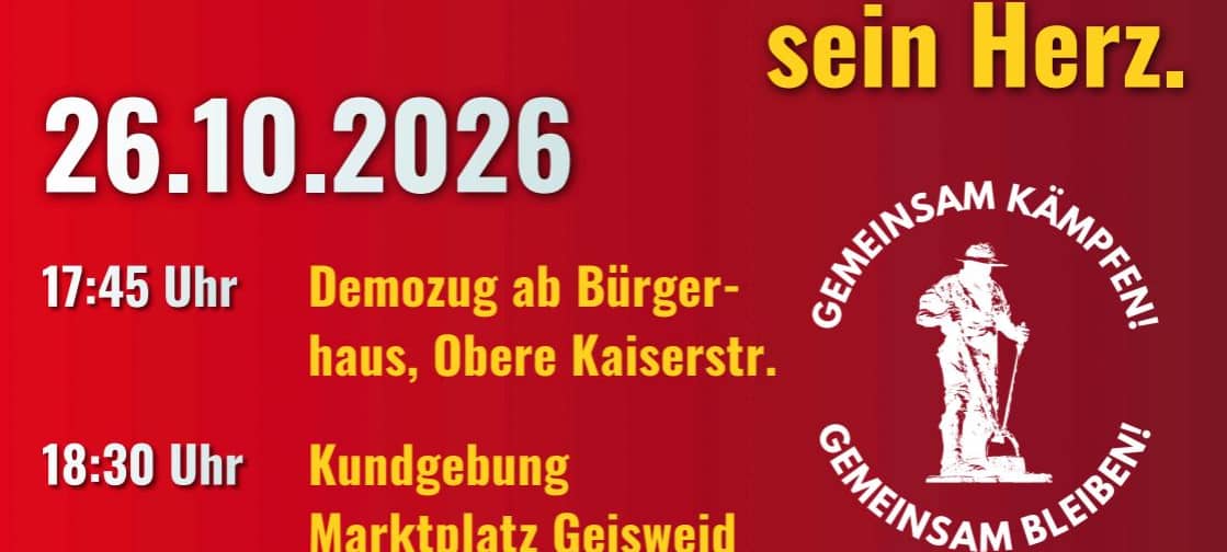 Demonstration in Geisweid