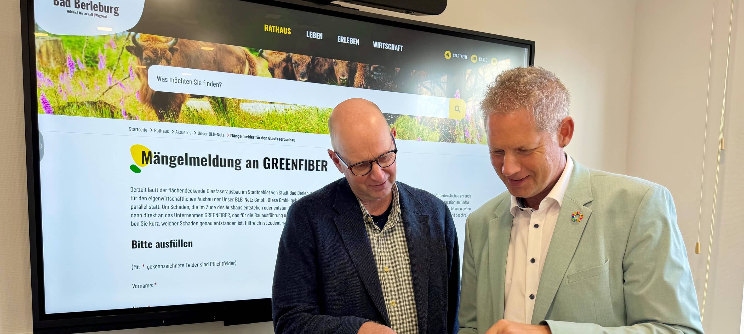 Mängelmelder für Glasfaserausbau