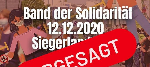 Demo gegen Rechts wegen hoher Infektionszahlen abgesagt
