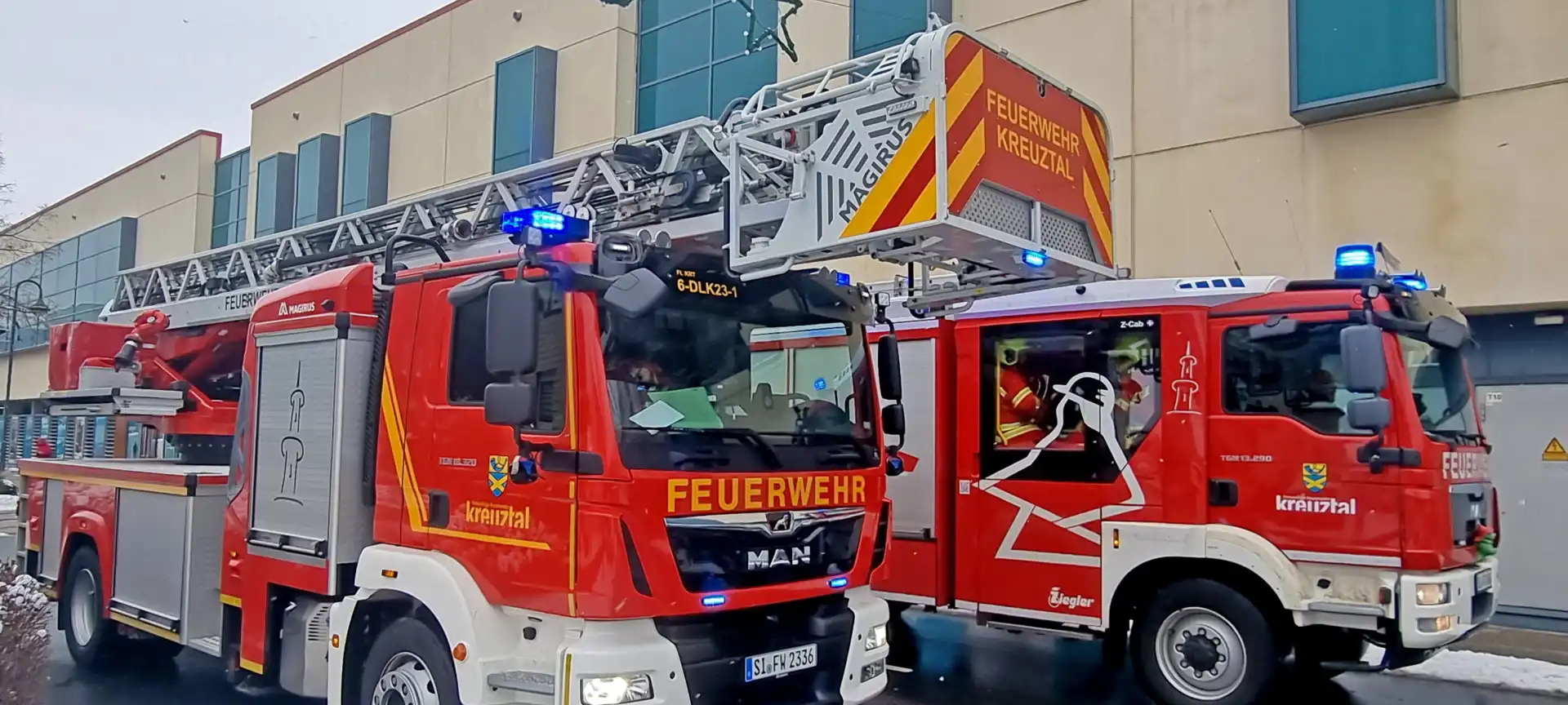 Feuermelder eingedrückt