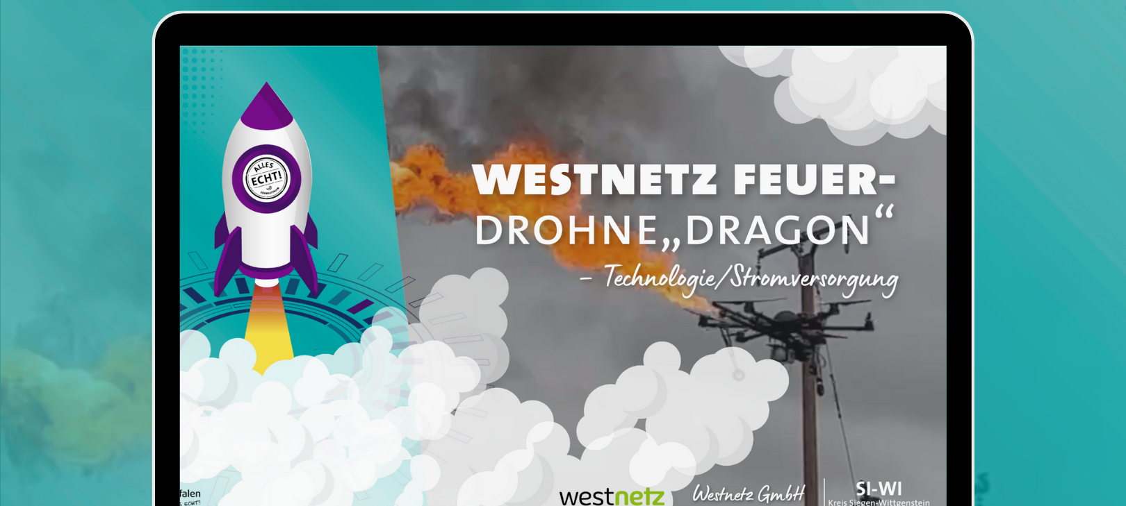 Feuer-Drohne gegen Hochzeitballons