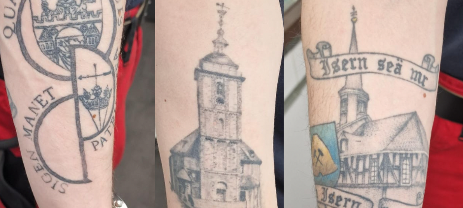 Sascha Kalitzki aus Eisern mit Krönchen-Tattoo