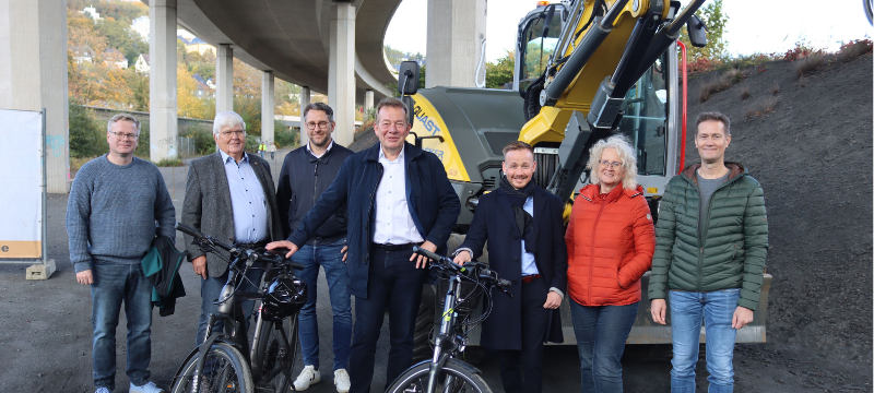 Neuer Radweg in Siegen
