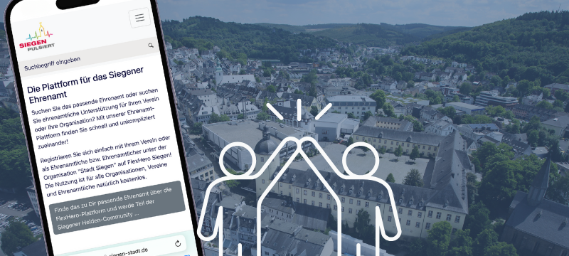 Die Stadt Siegen will das Ehrenamt stärken über die online-Plattform "FlexHero".