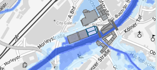 Hochwasserkarte für Siegen-Wittgenstein
