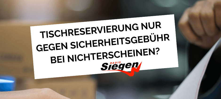 Tischreservierung nur mit Kreditkarte?