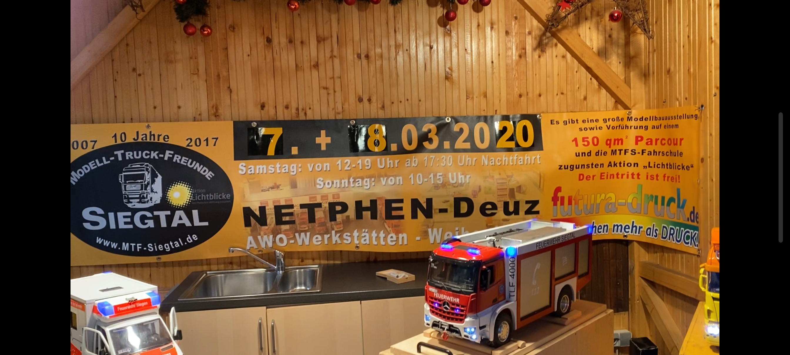 Modell Truck Freunde Siegtal sammeln Spenden